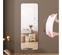 Espejo de Pared de Cuerpo Entero. No Requiere perforación. Autoadhesivo. Acrílico de Alta Transparencia. Esquinas Redondeadas. 40 x 150 cm. Ideal para Dormitorio, Sala de Estar y recibidores