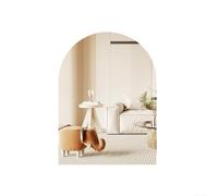 Espejo de pared decorativo único con forma irregular y cristal sin marco para dormitorio, sala de estar, para tocador, añade profundidad y elegancia a los espacios (34 x 40 cm)