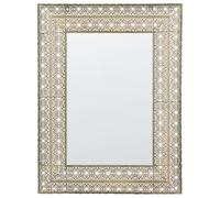 Espejo de pared dorado 69 x 90 cm marco accesorio decorativo Dehradun