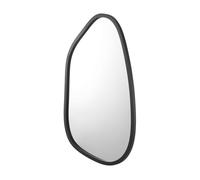 Espejo de pared filiano asimétrico con marco mdf 80 x 58 cm - negro mate [en.casa] 80 cm