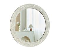 Espejo De Pared for Baño,Redondo,Espejo Circular Decorativo for Tocador De Baño,Sala De Estar,Dormitorio,Aseo,Entrada,residencia Estudiantil,Vidrio Templado HD(70cm/27.6in)