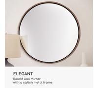 Espejo de pared Fournier Marco metálico Redondo Ø 80 cm Casa Chic