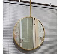 Espejo de pared grande y moderno, elegante diseño de cristal flotante, respaldo plateado, decoración de pared contemporánea para baño y sala de estar, elegante acento para el hogar