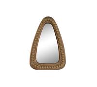 Espejo de pared home esprit marrón madera colonial bolas 24 x 4 x 35 cm