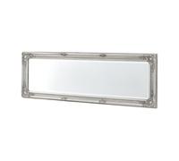 Espejo de pared livorno cuerpo entero de eucalipto 132 x 42 x 3,5 cm - plateado [en.casa]