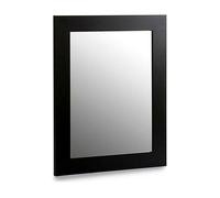 Espejo de pared negro madera cristal (1 uds)