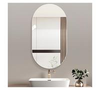 Espejo de Pared Ovalado sin Marco, Espejos de baño con Forma de píldora, Espejos de tocador de Vidrio Templado, para Dormitorio, baño, Sala de Estar, Pasillo y más (60x90cm/23.6x35.4in) (60x