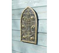 Espejo de Pared para jardín de 40 x 24 cm, diseño rústico