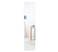 Espejo de pared rectangular grande de 30 x 100 cm, autoadhesivo, acrílico, sin marco, espejo de maquillaje para dormitorio, sala de estar, entrada, decoración moderna del hogar, reflejo elegante
