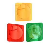 Espejo de pared sensorial - Acrílico 25.4 x 25.4 cm Juego de 3 | Espejo de burbujas acrílico | Espejos sensoriales convexos de burbujas | Decoración de pared Juguetes sensoriales para niños, sala de