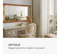 Espejo de pared Wembley Madera auténtica Rectangular 140 x 75 cm Casa Chic