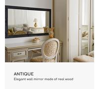Rococo by Casa Chic - Espejo de Pared de Madera Maciza Shabby Chic - Extra Grande - 140 x 75 cm - Blanco
