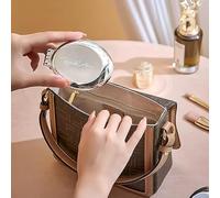 Espejo De Peine Plegable De 2 Piezas, Peine De Viaje Portátil, Peine De Masaje Con Cojín De Aire, Peine Para El Cuidado Diario Del Cabello, Peine De Espejo De Maquillaje Para Mujer.