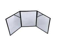 Espejo de práctica de tres lados para trucos de magia - Espejo de práctica plegable grande A4 de PVC - Ideal para manipulación de monedas y tarjetas - Accesorio de truco mágico