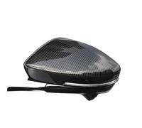 Espejo de repuesto Embellecedor de cubierta espejo retrovisor lateral externo coche estilo fibra carbono, accesorios decoración
