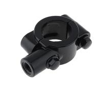 Espejo De Repuesto Moto Abrazadera De Montaje Para Espejo Retrovisor - Manillar 7/8" (22mm) / 25mm - Roscas 10mm Y 8mm Antivibración(Black-22mm-M10)