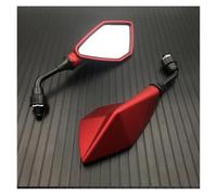 Espejo De Repuesto Moto Espejo Retrovisor Universal M10 Para Motocicleta Scooter Bicicleta Eléctrica Accesorios Auxiliares Modificados Marcha Atrás Antivibración(Red)