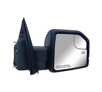 Espejo de repuesto para puerta lateral derecha del pasajero, cubierta trasera texturizada, alimentación y calefacción con luz Siginal para Ford F-150 compatible con el año 2015 2016 2017 2018 2019