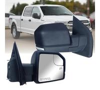 Espejo de repuesto para puerta lateral derecha del pasajero, cubierta trasera texturizada, alimentación y calefacción con luz Siginal para Ford F-150 compatible con el año 2015 2016 2017 2018 2019
