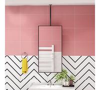 Espejo de techo cuadrado ajustable flotante para dormitorio, baño, sala de estar, entrada, barra decorativa para colgar, 40 cm x 70 cm