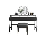 Espejo De Tocador Con Luces Y Juego De Mesa Tocador minimalista for mujer, mesa de maquillaje, tocador minimalista pequeño con cajones, tocador con espejo de maquillaje Tocador Adolescente Con Espejo
