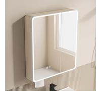 Espejo de tocador de baño con control táctil LED, alto brillo, iluminación envolvente, diseño moderno, espejo de maquillaje para decoración elegante del hogar, espejo táctil inteligente para belleza y