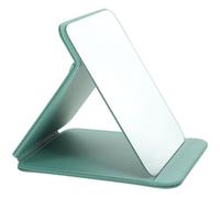 Espejo de Tocador de Mesa Plegable de Alta Definición para Dormitorio | Base Estable, Acabado en Verde Claro, Estilo Elegante y Generoso, Adecuado para Escritorio y Tocador