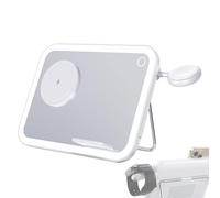 Espejo de tocador - Regulable delgado plegable | Espejo de maquillaje con luz nocturna LED, para viajes, dormitorio, apartamento, mesita de noche, vestidor, mujeres, damas, madre, novia