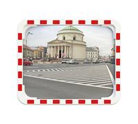 Espejo de tráfico con soporte universal Dan-MIRROR, rectangular