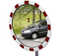 Espejo de tráfico de cristal acrílico Dan-MIRROR, marco de poliestireno, redondo