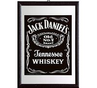 Espejo Decorativo con Impresión Jack Daniel's - Old N°. 7/Black Label (22cm x 32cm)