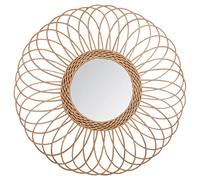 Atmosphera Espejo decorativo Rosace en ratán beige D. 58 cm