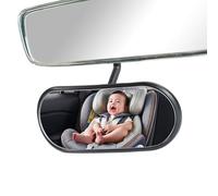 Espejo del asiento trasero para el bebé, espejo retrovisor para el bebé, Adhesivo 360 Rotación Mirror del asiento trasero, Accesorios de vehículo de amplia cima de la visión trasera, monitoree de form