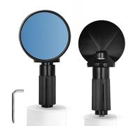 Espejo Del Extremo Manillar De La Motocicleta Para Accesorios Modificación Retrovisor Barra Bicicleta Eléctrica 1 Par Mini Aleación Aluminio Redonda Espejo Retrovisores(Blue Mirror)