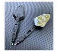 Espejo del Extremo Manillar Moto 1 Par De Espejos Retrovisores Modificados Motocicleta De 10 Mm para FZ6 para FAZER para FZ6R FZ8 FZ1 para XJ6 para MT-07 para FZ-07 Espejos Laterales Ajustables