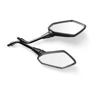 Espejo del Extremo Manillar Moto 2 Unids/par Universal 8mm 10mm Espejo De Motocicleta Scooter E-Bike Espejos Retrovisores Electromóvil Espejo Convexo Lateral Trasero Espejos Laterales Ajustables(8mm)