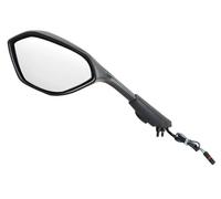 Espejo del Extremo Manillar Moto Espejo Retrovisor De Motocicleta Indicador De Señal De Espejo Retrovisor Lateral para S1000RR para M1000RR K66 2019-2024 Espejos Laterales Ajustables(1pcs Left)