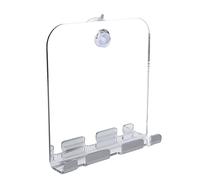 Espejo Ducha Anti Vaho con Ventosa, Espejo Afeitar Ducha, Espejo Baño sin Perforar, Espejo para Ducha Afeitarse con Porta Navajas 2 Ventosas (Blanco)