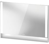 Espejo Duravit Collection One, paneles de luz laterales, regulables, 1000x750x65mm, QA7083018180100, Color: Blanco mate/con espejo calefactor