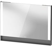 Espejo Duravit Collection One, paneles de luz laterales, regulables, 1000x750x65mm, QA7083049490100, Color: Grafito mate/con espejo calefactor