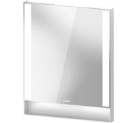 Espejo Duravit Collection One, paneles de luz laterales, regulables, 600x750x65mm, QA7081018180000, Color: Blanco Mate