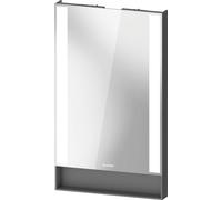 Espejo Duravit Collection One, paneles luminosos laterales, regulables, 450x750x65mm, QA7080049490000, Color: Grafito mate