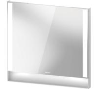 Espejo Duravit Collection One, paneles luminosos laterales, regulables, 800x750x65mm, QA7082018180000, Color: Blanco Mate