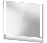 Espejo Duravit Collection One, paneles luminosos laterales, regulables, 800x750x65mm, QA7082018180100, Color: Blanco mate/con espejo calefactor