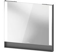 Espejo Duravit Collection One, paneles luminosos laterales, regulables, 800x750x65mm, QA7082049490100, Color: Grafito mate/con espejo calefactor