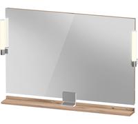 Espejo Duravit Sivida, cromo, 1050x36x650mm, luz superior, interruptor sensor, conexión a red, SV7423010550000, Color: Roble jaspeado