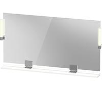 Espejo Duravit Sivida, cromo, 1330x36x650mm, luz superior, interruptor sensor, conexión a red, SV7425010180000, Color: Blanco Mate