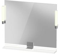 Espejo Duravit Sivida, cromo, 850x36x650mm, luz superior, interruptor sensor, conexión a red, SV7422010220000, Color: Blanco brillo intenso