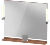 Espejo Duravit Sivida, cromo, 850x36x650mm, luz superior, interruptor sensor, conexión a red, SV7422010790000, Color: Nogal mate