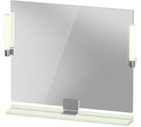 Espejo Duravit Sivida, cromo, 850x36x650mm, luz superior, interruptor sensor, conexión a red, SV7422010HH0000, Color: Verde pálido mate